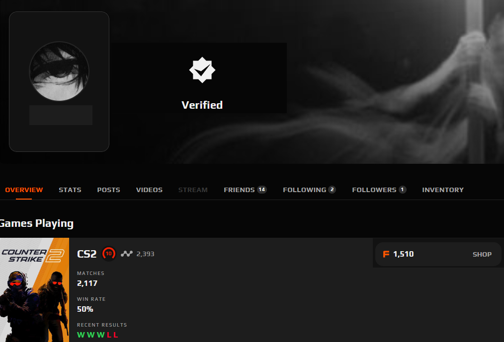 PRIME FACEIT ACCOUNT (10 LVL) 2393 ELO-photo-5