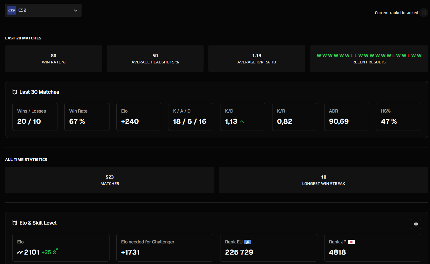 PRIME FACEIT ACCOUNT (10 LVL) 2101 ELO-photo-6