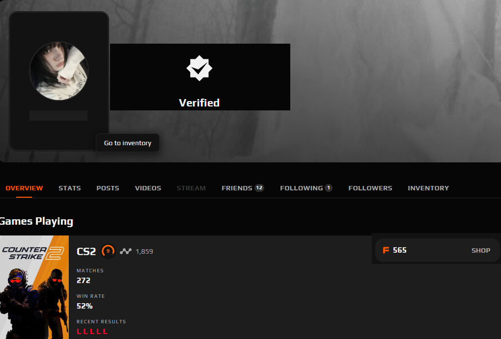 PRIME FACEIT ACCOUNT (9 LVL) 1859 ELO-photo-1