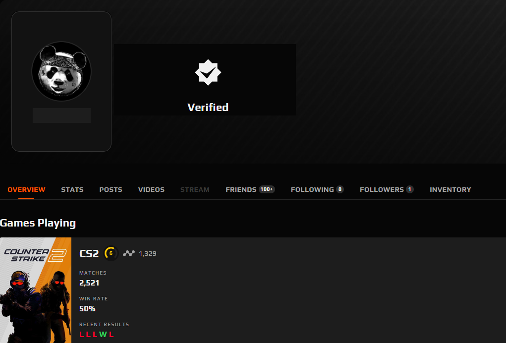 PRIME FACEIT ACCOUNT (6 LVL) 1329 ELO-photo-5