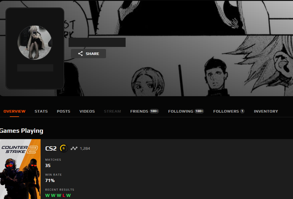 FACEIT ACCOUNT (6 LVL) 1284 ELO-photo-1