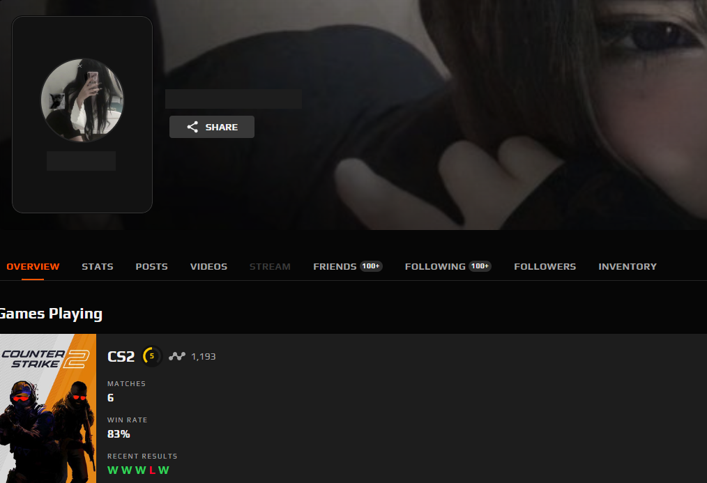 FACEIT ACCOUNT (5 LVL) 1193 ELO-photo-1