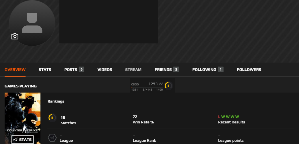 FACEIT ACCOUNT (5 LVL) 1152 ELO-photo-5