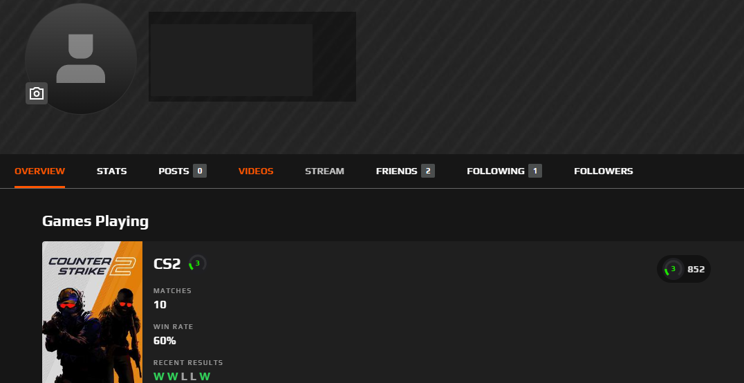 VERIFIED FACEIT ACCOUNT (3 LVL) 831 ELO-photo-5