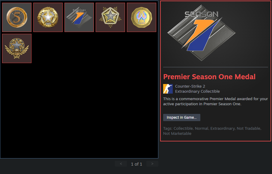 CS2 PRIME ACCOUNT 6 MEDALS-photo-2