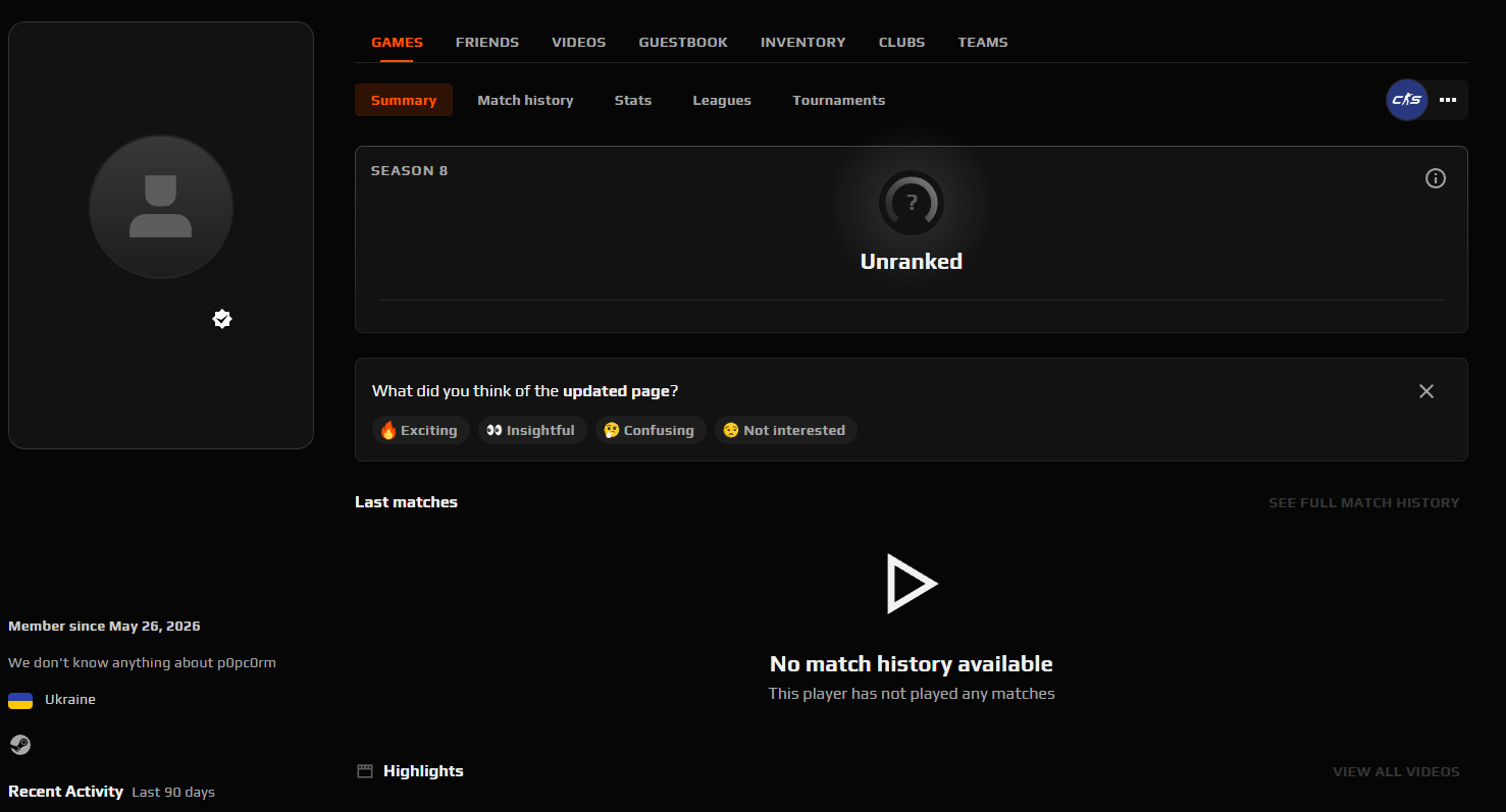 FACEIT ACCOUNT 4 LVL (1000 ELO) FACEIT ID: Verified, PREMIER: READY-photo-1